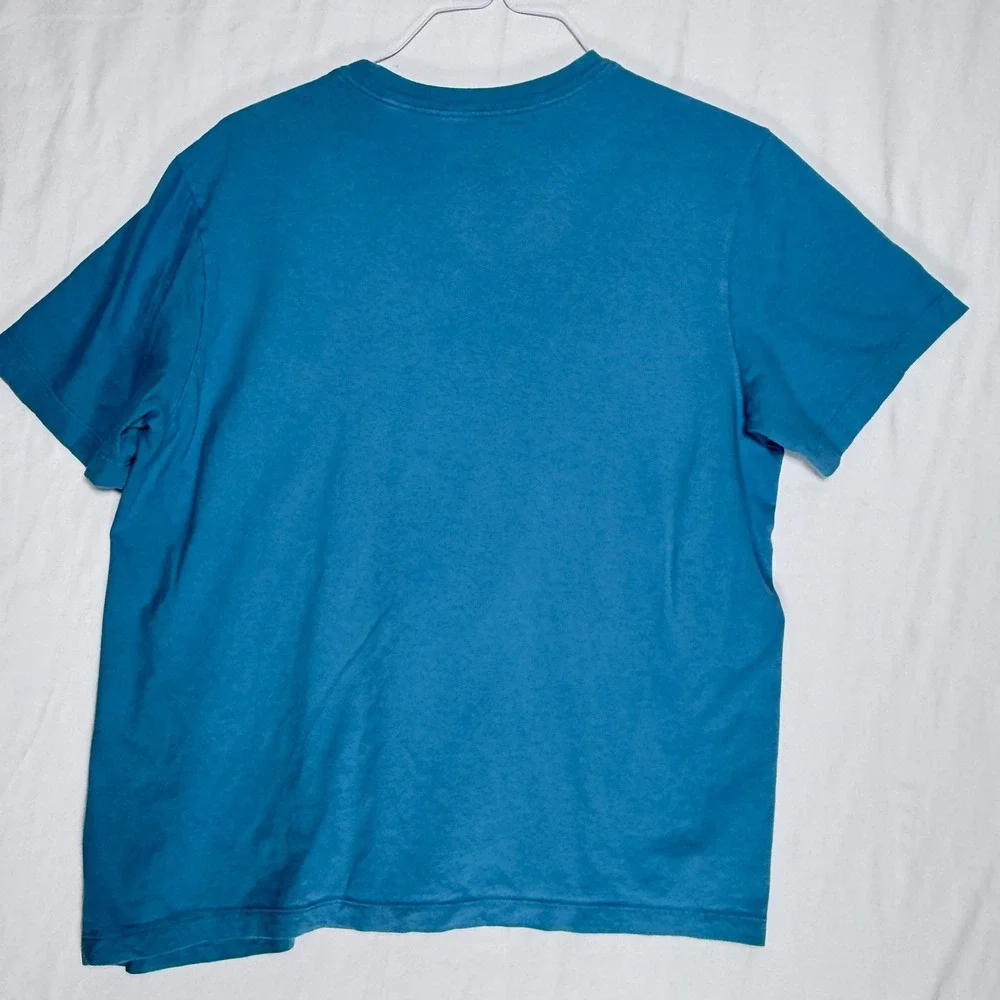 Nike Men's Blue T‎ Shirt Graphic Tee Size L Short Sleeve Crew Neck